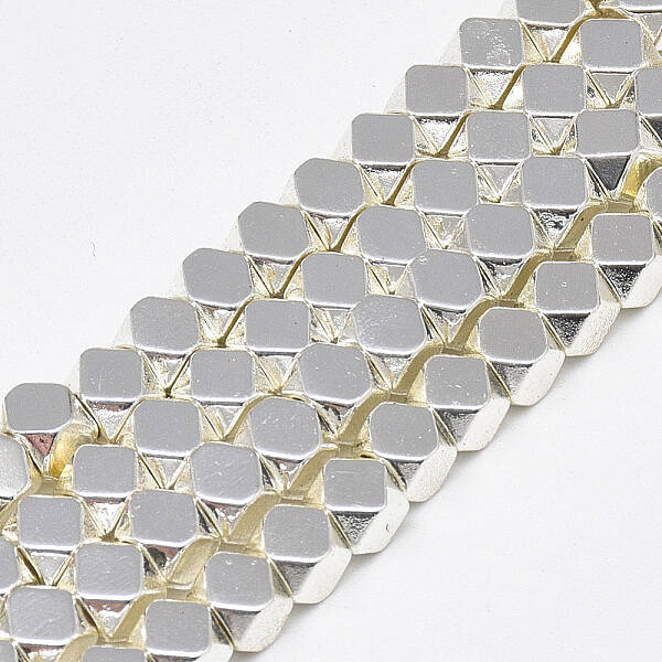 Electroplate Non-magnetic Synthetic Hematite Beads Strands