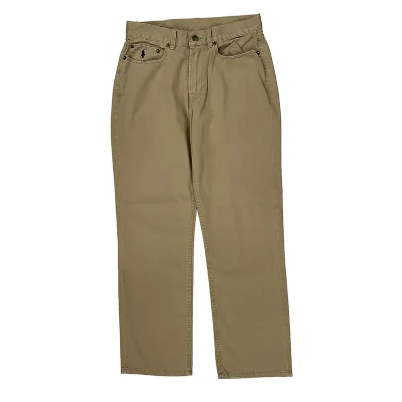 Ralph Lauren Trousers - 30W UK 10 Beige Cotton
