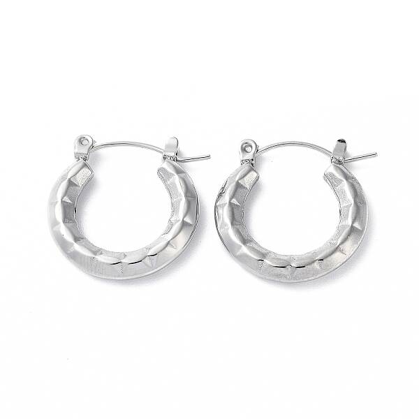 Non-Tarnish 304 Stainless Steel Hoop Earrings