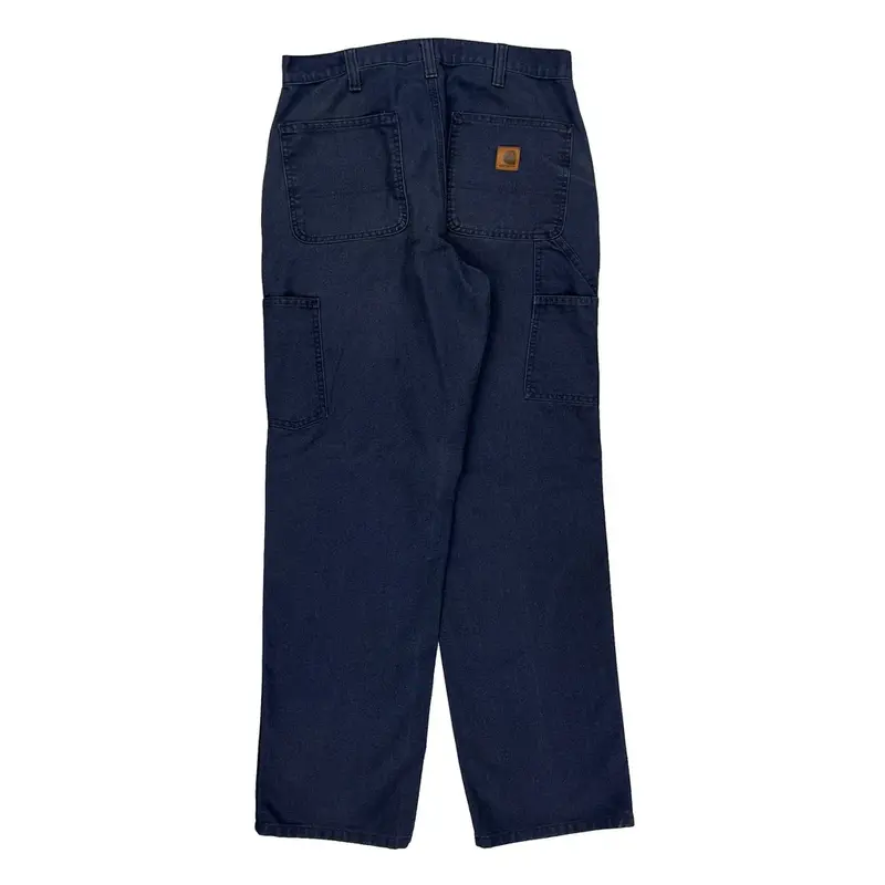 Carhartt Trousers - 31W 34L Blue Cotton Blend