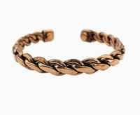 Pure Copper Magnetic Bracelet - Solid Copper Heavy Cuff Bangle - Twist