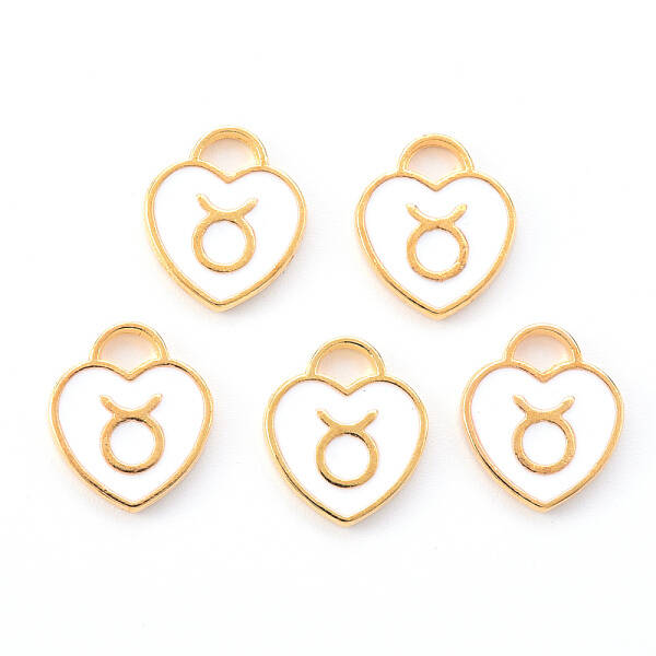 Light Gold Plated Alloy Enamel Pendants