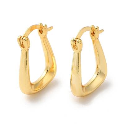 Rack Plating Brass Hoop Earrings for Women