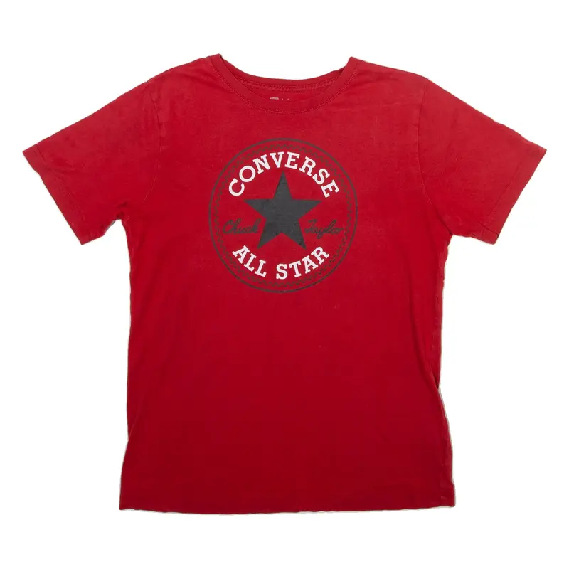 CONVERSE Boys T-Shirt Red 13-14Y