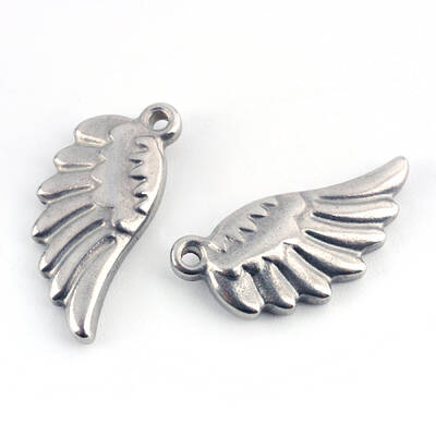 Tarnish Resistant 201 Stainless Steel Wing Pendants