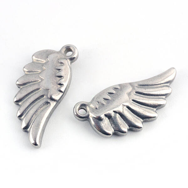 Tarnish Resistant 201 Stainless Steel Wing Pendants