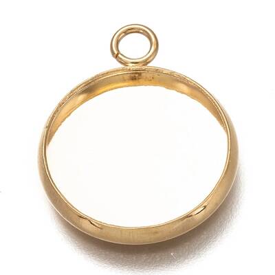 304 Stainless Steel Pendant Cabochon Settings