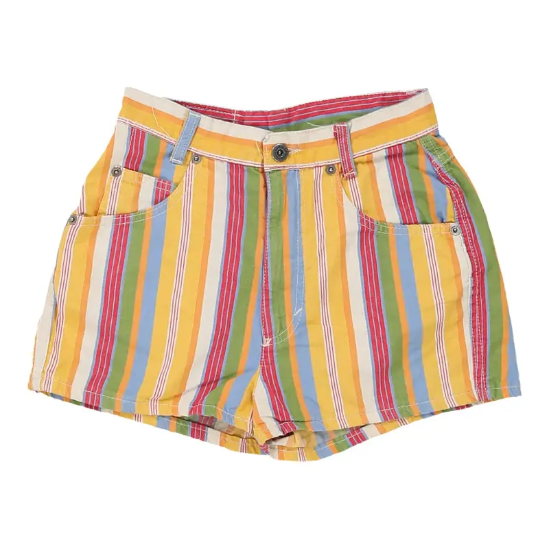 Age 10-12 Blue Family Striped Shorts - 24W 1L Multicoloured Cotton