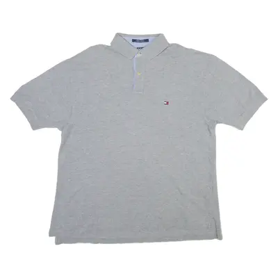 TOMMY HILFIGER Mens Polo Shirt Grey L