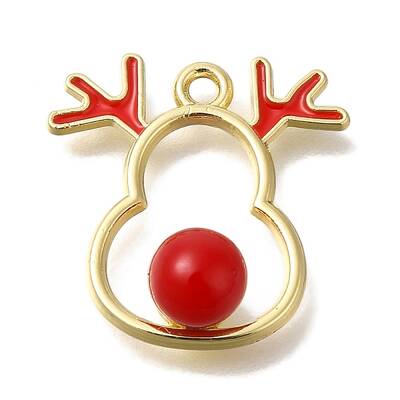 Christmas Theme Alloy Enamel Pendants