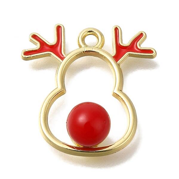 Christmas Theme Alloy Enamel Pendants