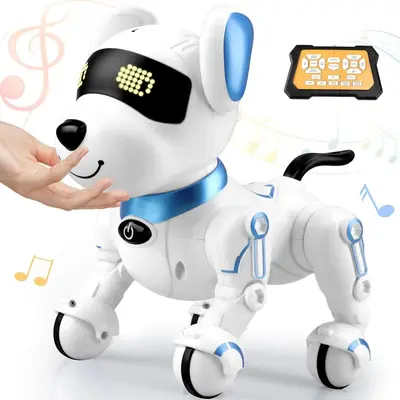 Remote Control Robot Dog Toy, Interactive RC Dog Robot Toys for Kids, Programmable Smart and Dancing Robot Toy, Imitates Anim...