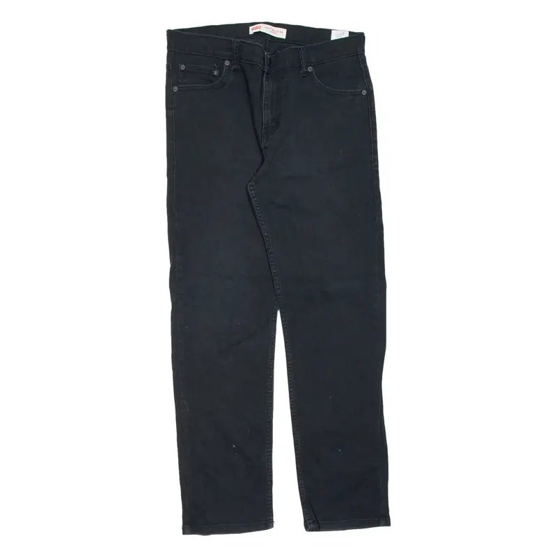 LEVI'S 502 Mens Jeans Black Regular Tapered W34 L28