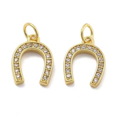 Brass Micro Pave Cubic Zirconia Pendants