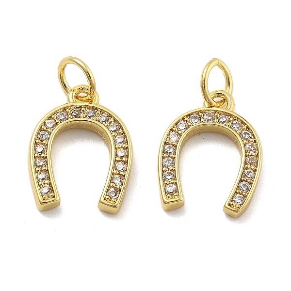 Brass Micro Pave Cubic Zirconia Pendants