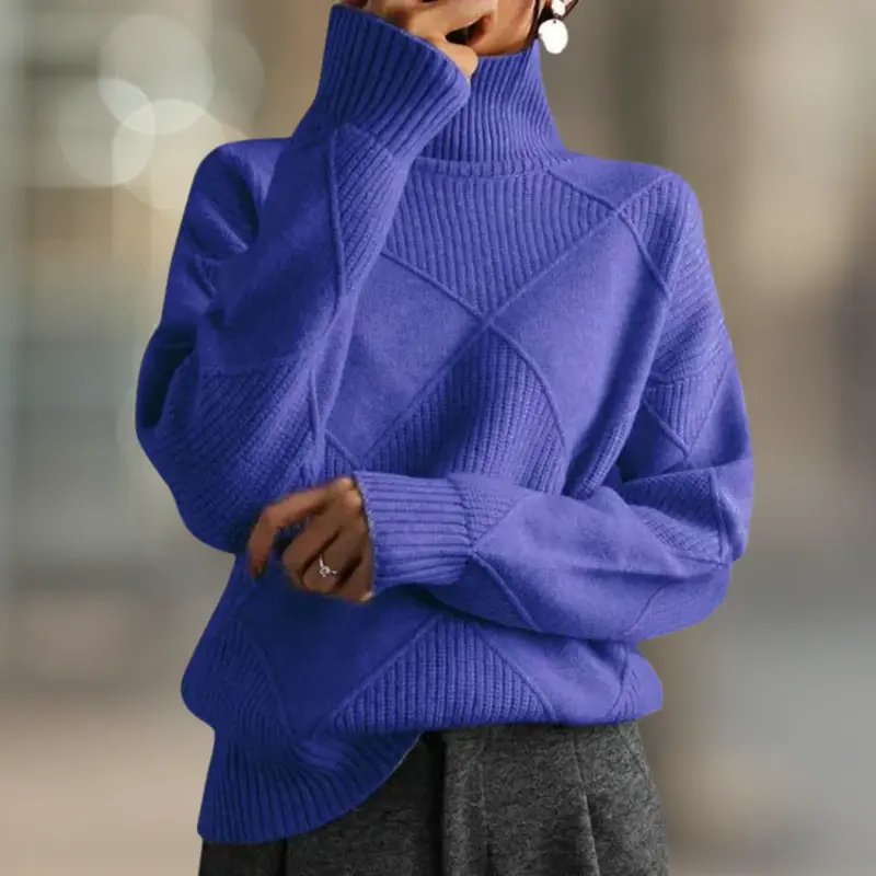 Aspen Ultra Cozy Ribbed Knit Turtleneck Women's Sweater