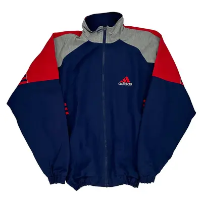 Age 16 Adidas Track Jacket - XL Blue Polyester