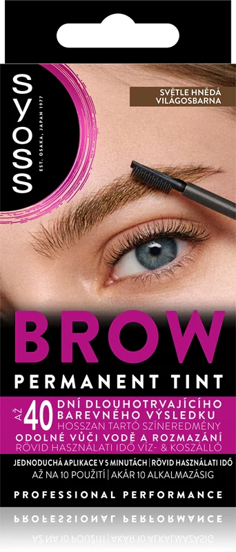 Syoss eyebrow tint light brown color 10 ml