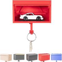 Car Garage Key Holder, Wall Mounted Key Organizer With Opening Door, Vintage Key Holder For Entryway, Front Door, Hallway, Of...