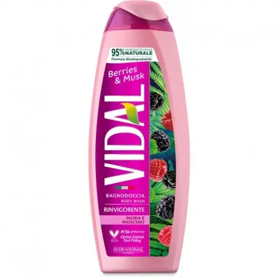 Vidal Vidal Shower gel 500 ml Blackberry & Musk