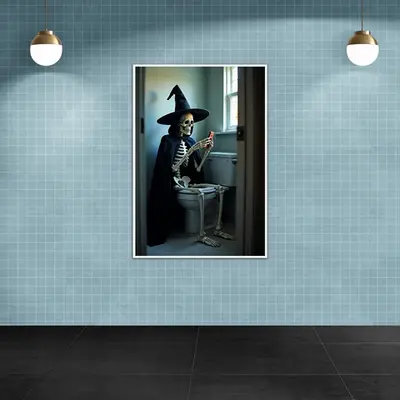 Witching Hour - Texting Skeleton