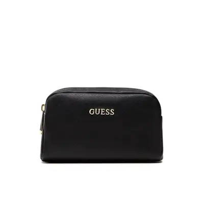 Guess, Earlene Polyester Fabric Bag Double Zip Black Women 10 x 18 x 7.5cm