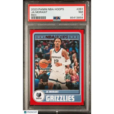 Ja Morant PSA 2023 Panini NBA Hoops #281 Red 35/75 Basketball