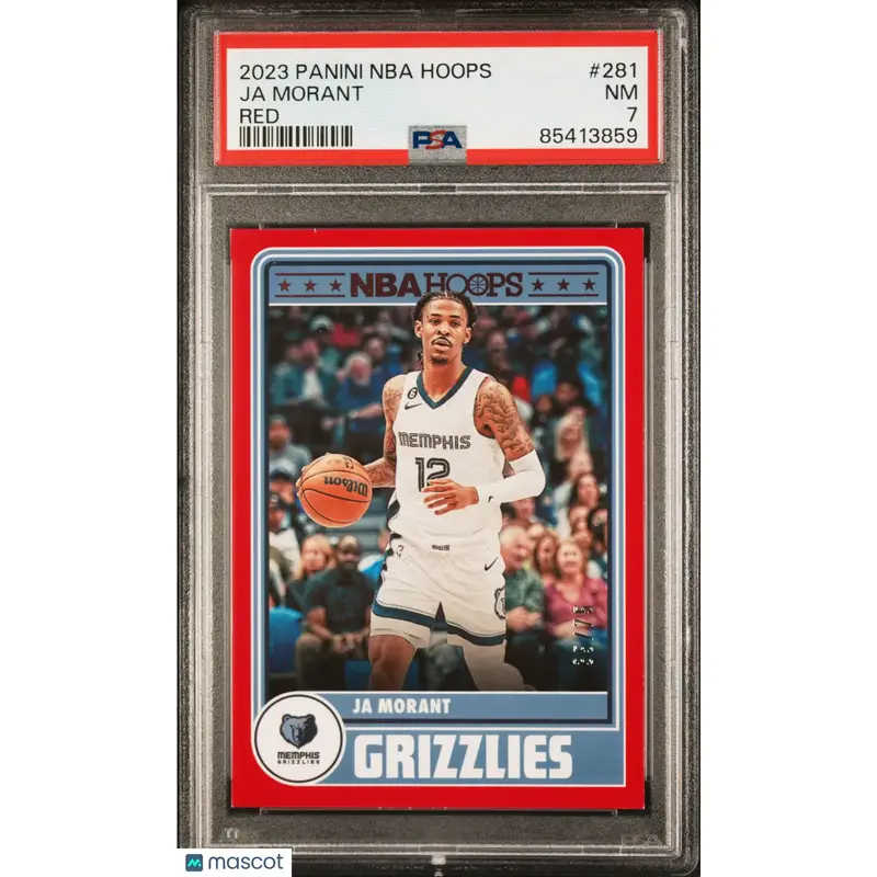 Ja Morant PSA 2023 Panini NBA Hoops #281 Red 35/75 Basketball