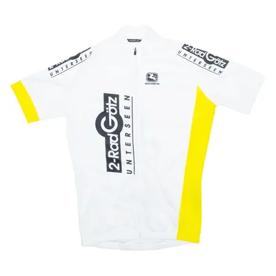 Full Zip Cycling Mens Jersey White M