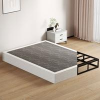 Box Spring - Low Profile Mattress Foundation No Noise Heavy Duty Metal Basics Bed Base With Clean Fabric Cover, Easy Assembly...