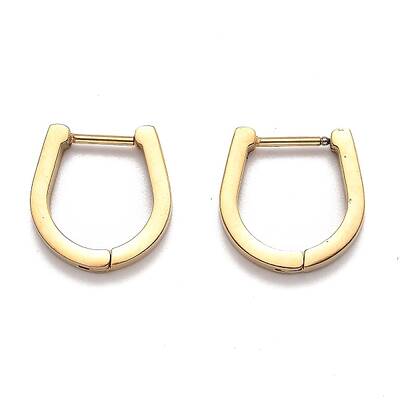 304 Stainless Steel Huggie Hoop Earrings