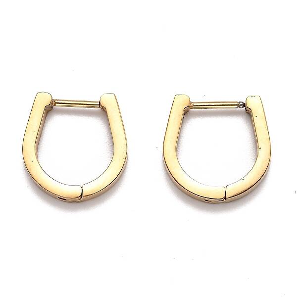 304 Stainless Steel Huggie Hoop Earrings