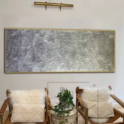 Extra Large Paintings On Canvas Gray Painting Contemporary Art Wall Oil Painting | HIDING MIRACLE