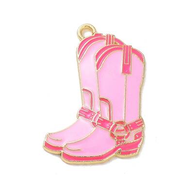 West Cowboy Theme Golden Plated Alloy Enamel Pendants
