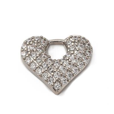 Brass Micro Pave Cubic Zirconia Pendants