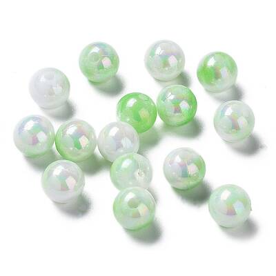 Two Tone Opaque Acrylic Beads