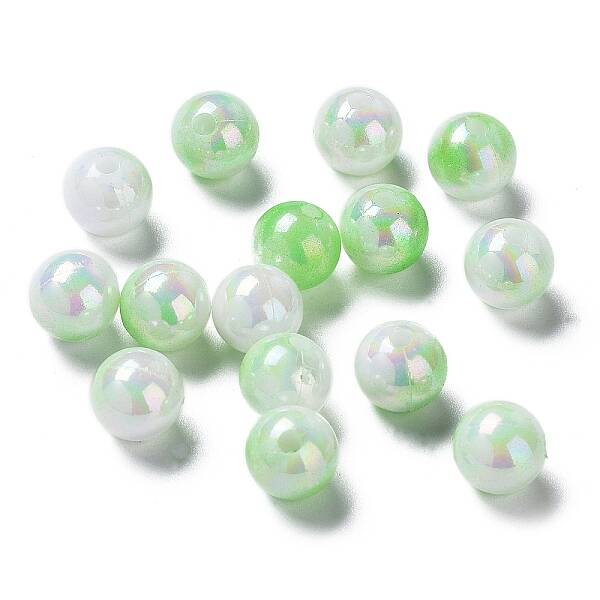 Two Tone Opaque Acrylic Beads