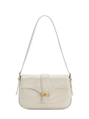 Smting Flap Bag with Bamboo Lock