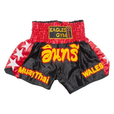 EAGLES GYM Thai Boxing Mens Sports Shorts Red S W24