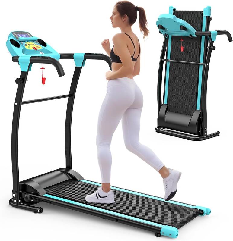 Foldable Treadmill Walking Pad With Handle Barl Under Desk  2-in-1 Walking Exercise Machine Pad With Remote Controller