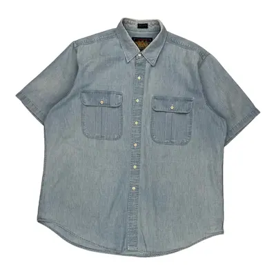 Chaps Ralph Lauren Denim Shirt - XL Light Wash Cotton | Size: x-large