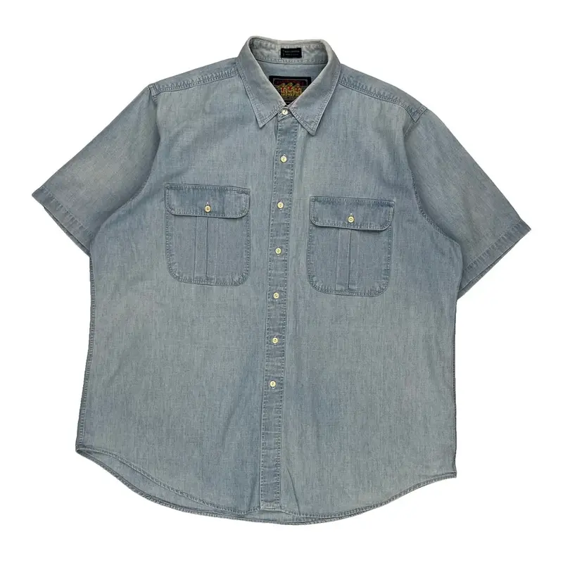 Chaps Ralph Lauren Denim Shirt - XL Light Wash Cotton | Size: x-large