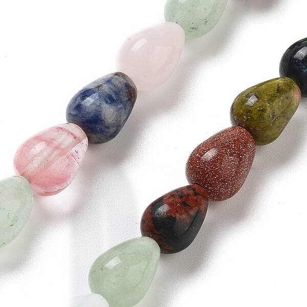 Natural & Synthetic Mixed Gemstone Beads Strands