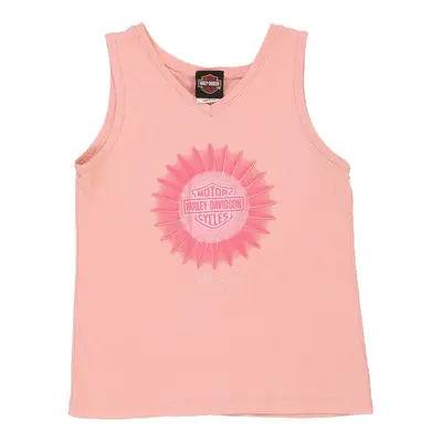Bedford Heights Ohio Harley Davidson Top - Medium Pink Cotton