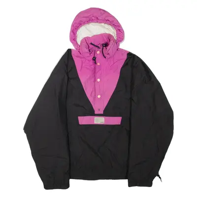 MAMMUT Womens Anorak Jacket Black Hooded Colourblock XL