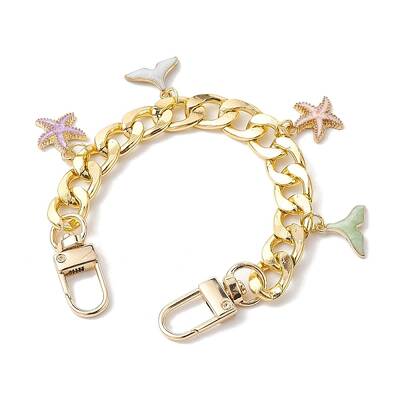 Ocean Theme Alloy Bag Chains Strap