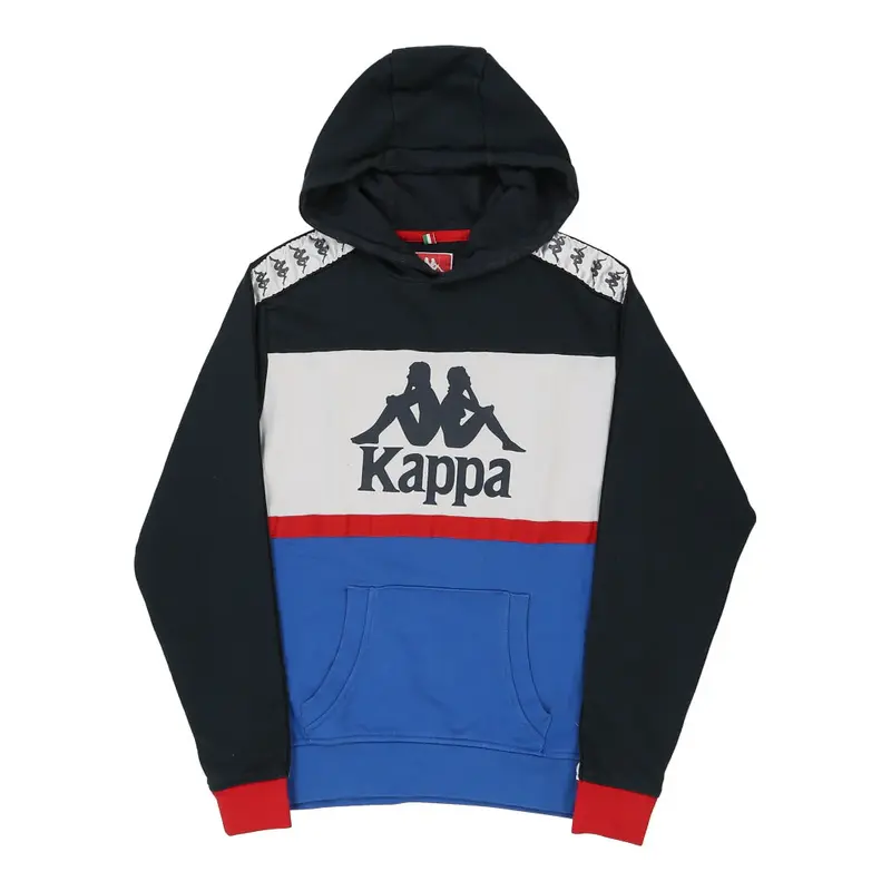 Kappa Spellout Hoodie - Small Block Colour Cotton