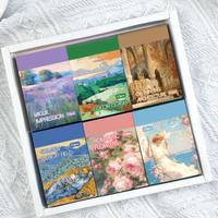 【Summer Turn-Up】PRSTINCOL 300 Pcs Scrapbook Washi Stickers – Stunning Retro Painting Style Designs for Adding Artistic ...