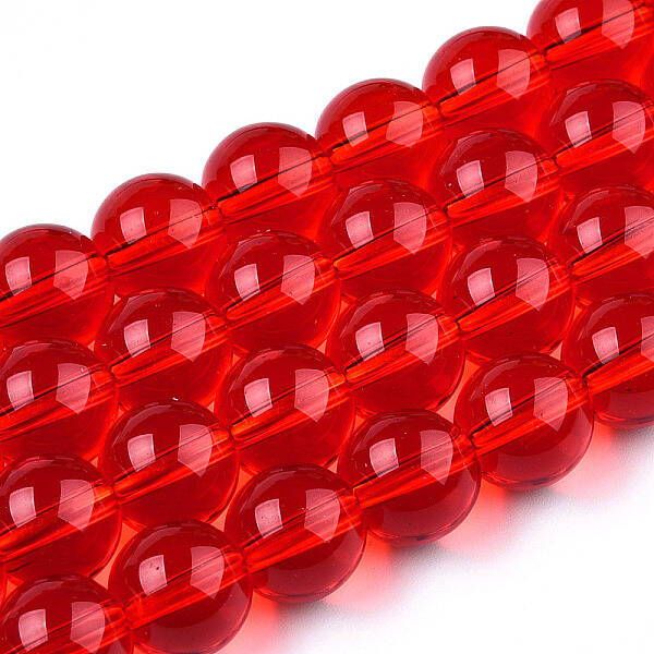 Transparent Glass Beads Strands