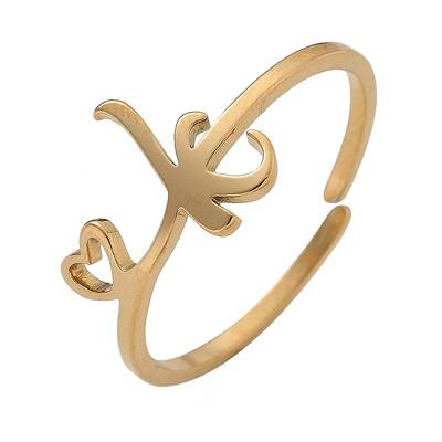 304 Stainless Steel Cuff Rings for Women